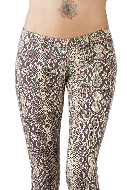 Lycra Jeans Flares - Zebra Cream Black - FUNKY SIMPLICITY