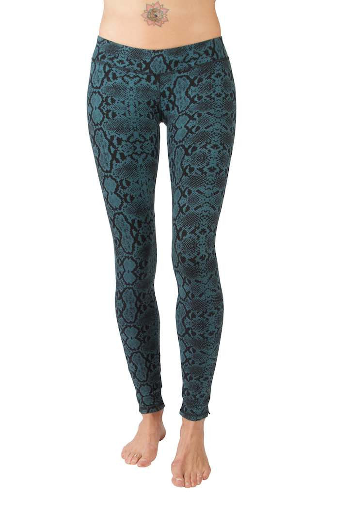 Leggings Snake Seagreen Black - FUNKY SIMPLICITY