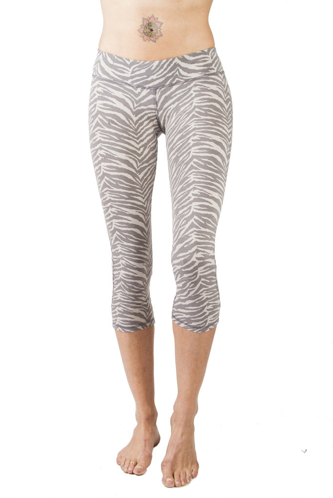 Capri Tights - Zebra Grey - FUNKY SIMPLICITY