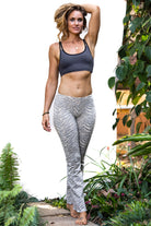 Flared Leggings - Zebra Grey - FUNKY SIMPLICITY