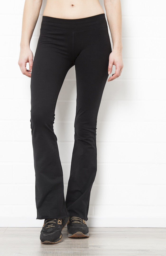 Black bootleg outlet leggings