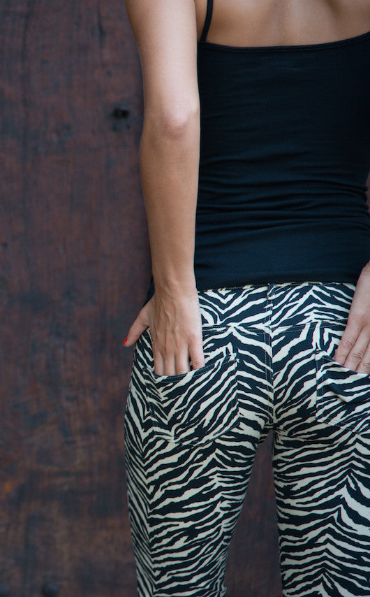 Lycra Jeans Tights - Zebra print - Jeggings - FUNKY SIMPLICITY