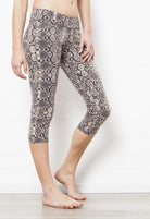 Capri Tights - Snake Cream Brown - FUNKY SIMPLICITY