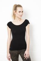 Cut Back Black Top - FUNKY SIMPLICITY