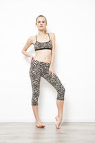 Capri Tights - Zebra Cream Black - FUNKY SIMPLICITY