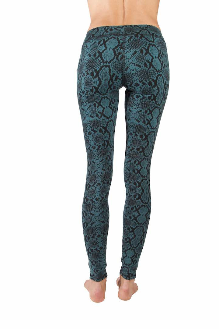 Leggings Snake Seagreen Black - FUNKY SIMPLICITY