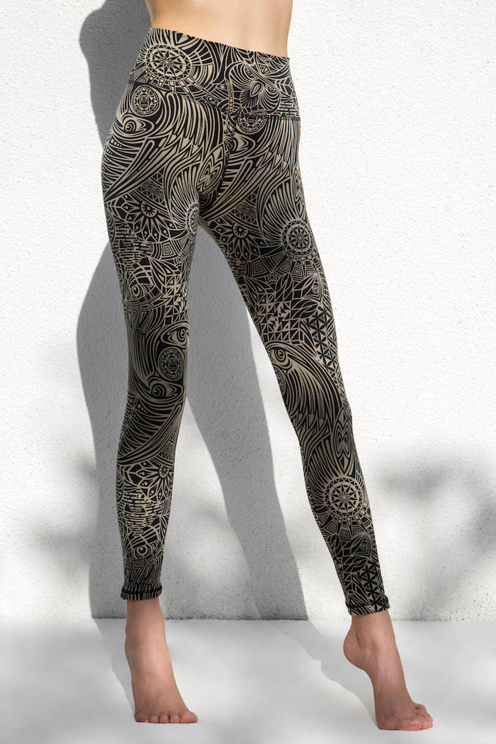 Brown Snake Print Leggings - Yoga Pants – FUNKY SIMPLICITY