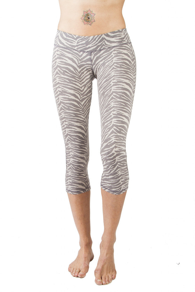 Capri Tights - Zebra Grey - FUNKY SIMPLICITY