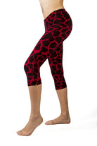 Capri Tights - Giraffe Red Black - FUNKY SIMPLICITY