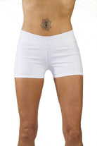 Yoga Hotpants - White - Beach Shorts - FUNKY SIMPLICITY