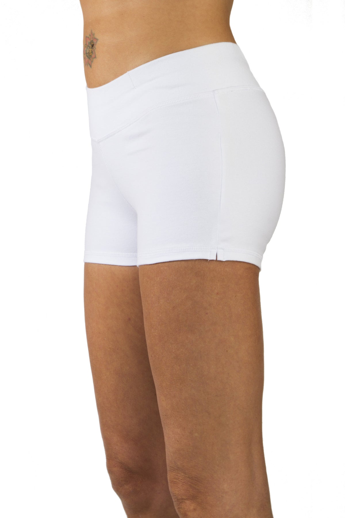 Yoga Hotpants - White - Beach Shorts – FUNKY SIMPLICITY