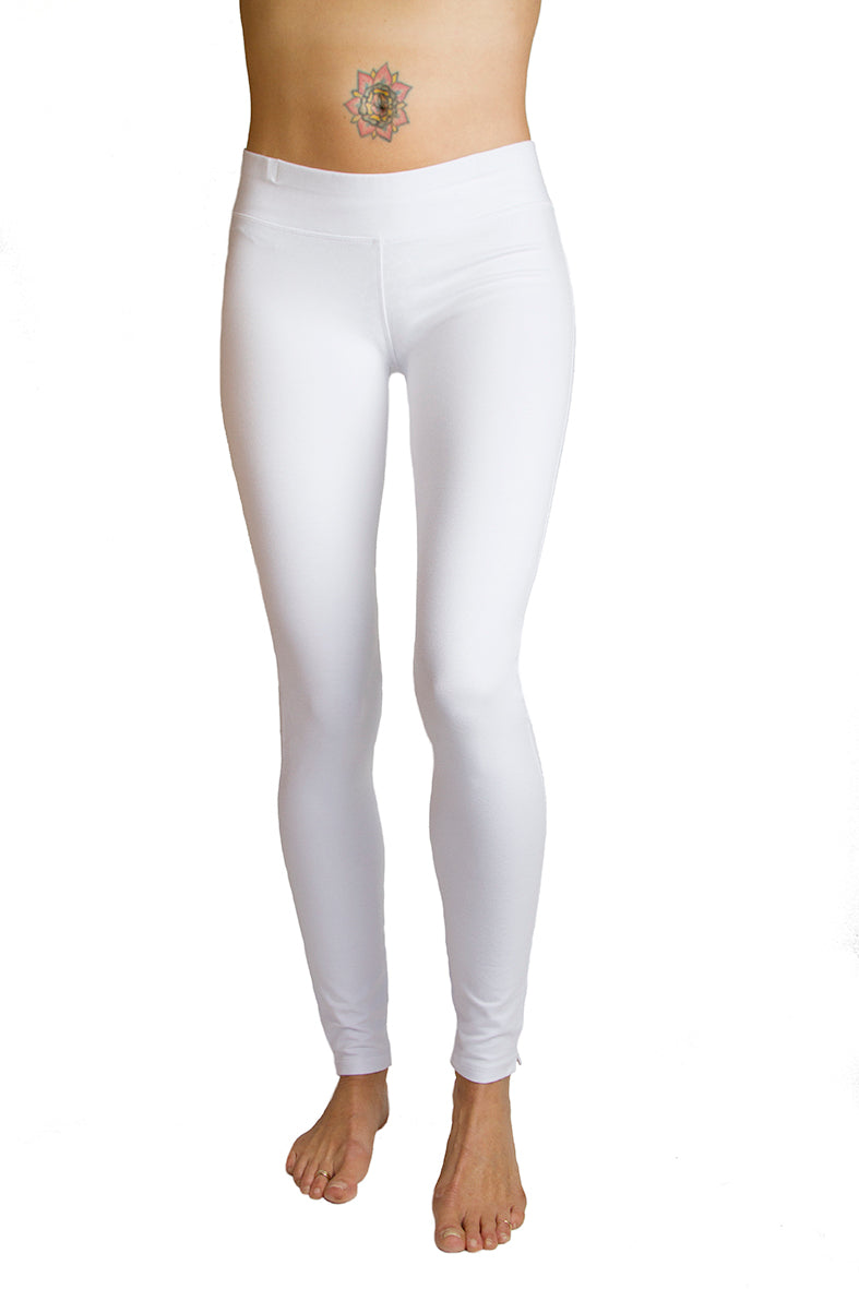 Super High Waist WHITE Leggings - Perfect Basic wear - Yoga Pants – FUNKY  SIMPLICITY