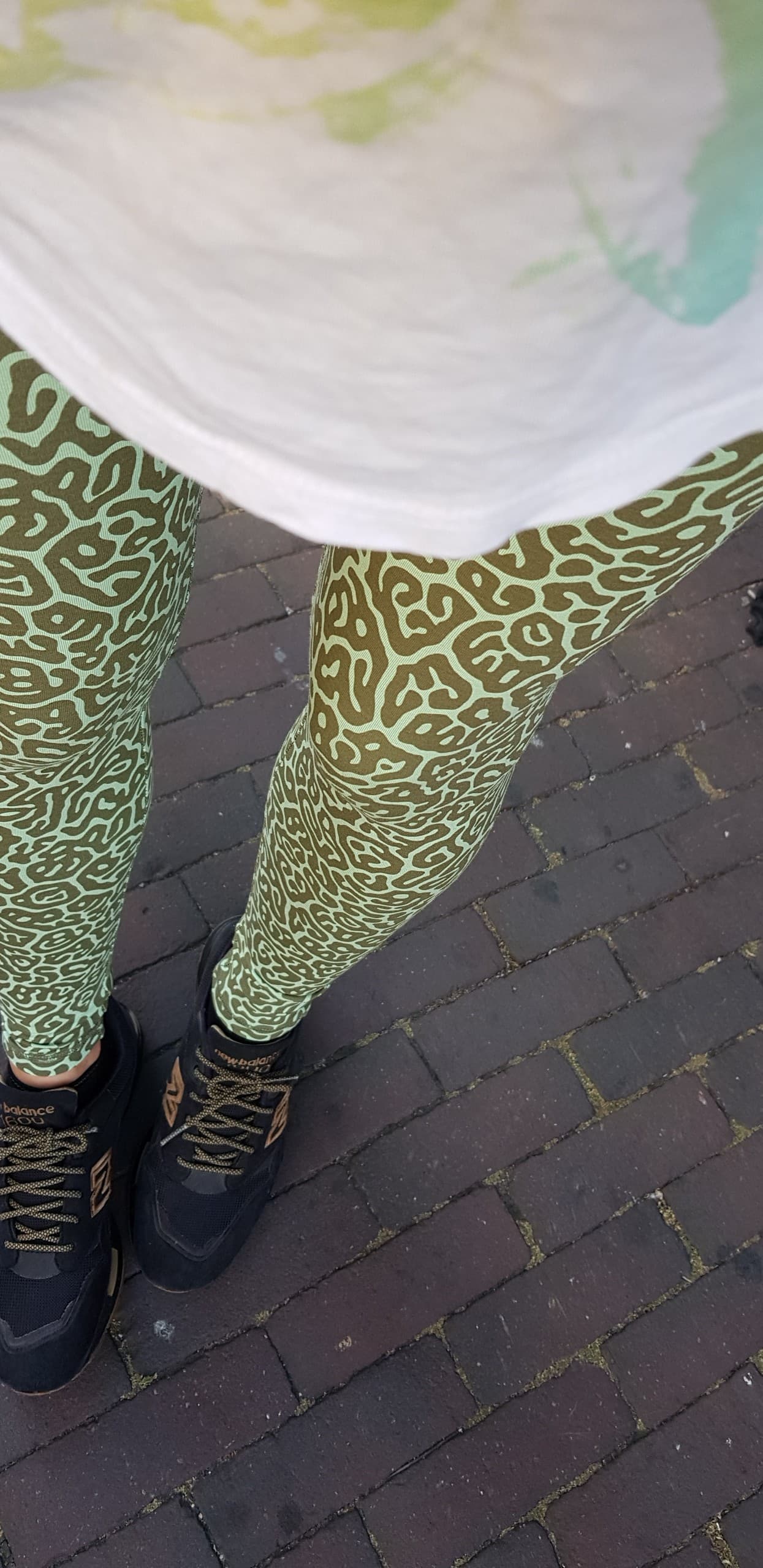 Leggings Green Pufferfish - FUNKY SIMPLICITY